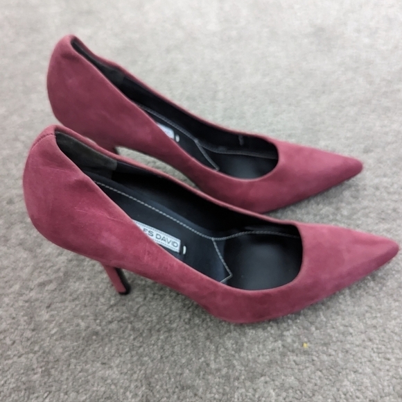 Charles David burgundy suede high heels size 8.5 - Picture 5 of 9